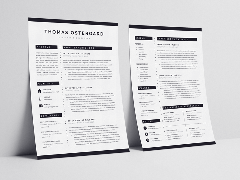 classical resume in ms word by white graphic on dribbble resume in ms word