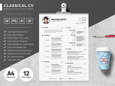 Clean Resume Template clean resume creative resume cv cv template infograohice resume modern resume resume resume design resume template word resume