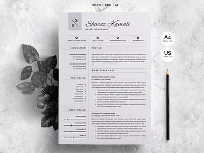 Resume Template | 4 Pages Pack