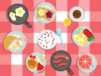 Breakfast Icons All breakfast illustrator