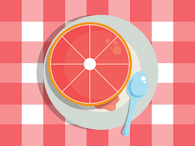 Breakfast Icons Grapefruit breakfast grapefruit illustrator