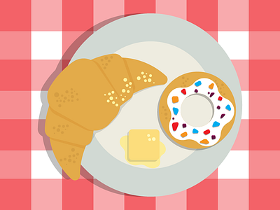 Breakfast Icons Croissant breakfast croissant illustrator