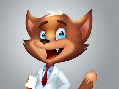 Lab cat animal cat character design geek geek cat lab mascot mascot design nerdy smart