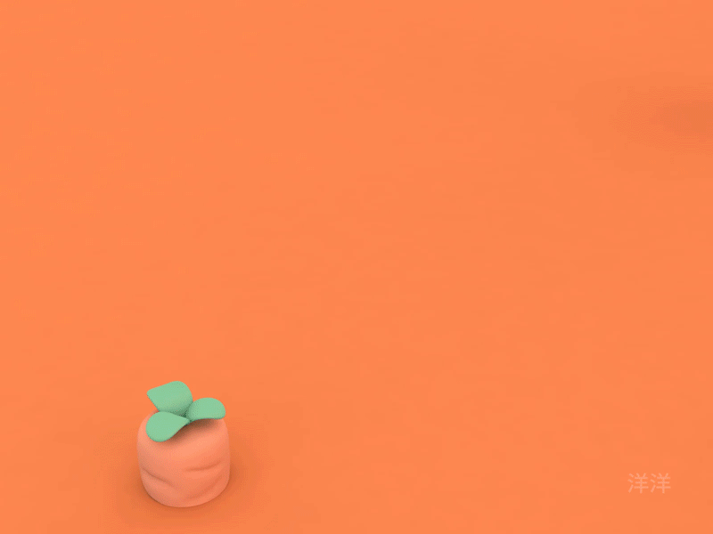 兔子or汤圆 animation c4d