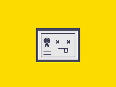 Expired Certificate application icon illustration