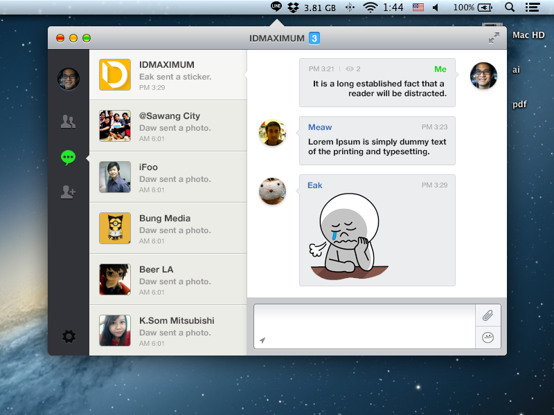 line for mac download