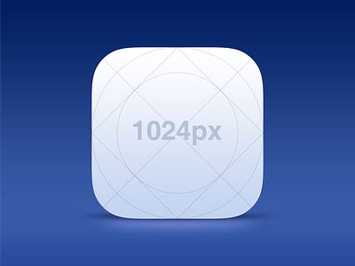 Free! iOS 7 Icon Template app icon ios photoshop psd template