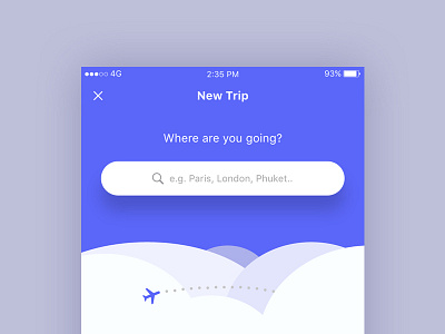 City Search app ios iphone mobile mockup search ui ux