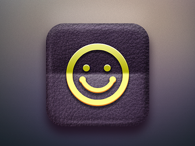 Smile Icon circle concept icon ipad smile ui