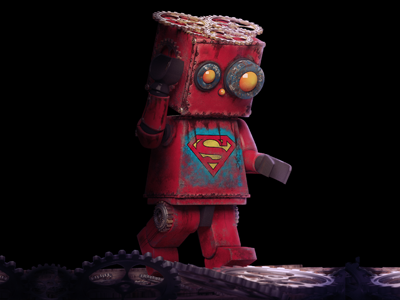 Lego Superman Rusty 3d