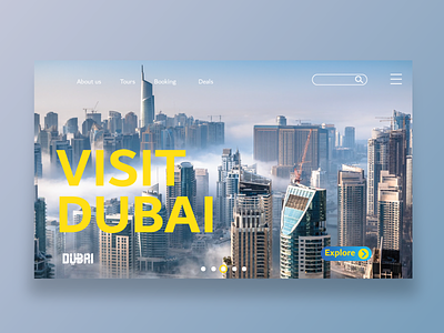 Visit Dubai design ui uidesign ux ui uxdesign webdeisgn