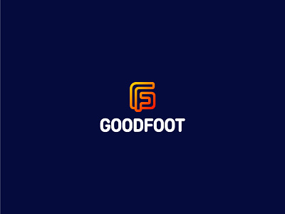 GoodFoot logo branding design illustration logo vector