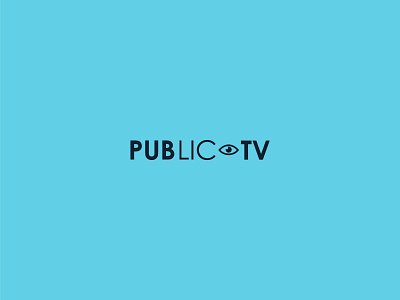 PublicTV logo illustration logo vector