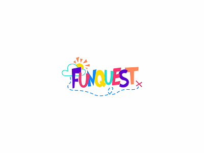 Funquest logo illustration logo vector