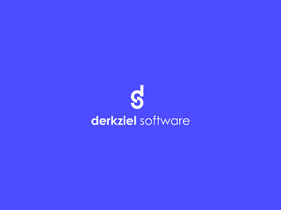 Derkziel Software logo illustration logo vector