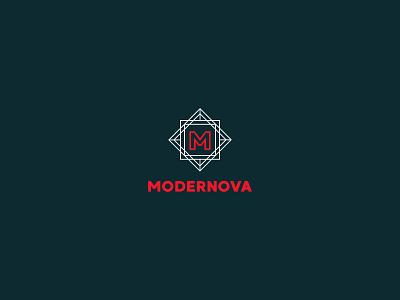 Modernova logo illustration logo vector