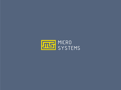MicroSystems Logo branding design illustration logo vector