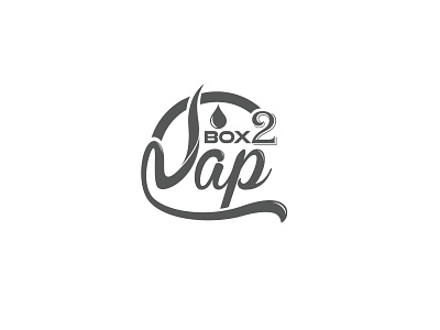 Vap Box typography logo Design