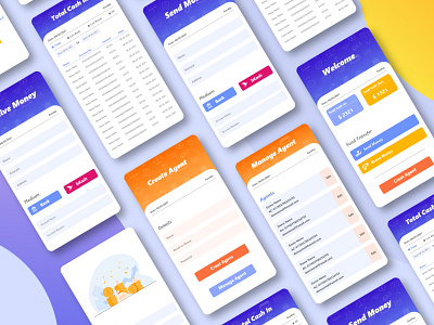 Money Transfer Mobile App UI mobile app ui mobile app ui design money transfer app ui ui ui design