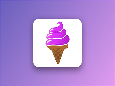 Daily UI 005 app icon daily ui dailyui dailyui005 gradient ice cream