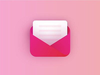 Got mail? 3d email envelope gradient icon mail