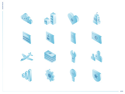 Isometric FinTech Icons