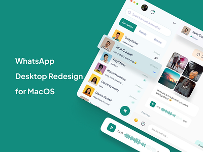 WhatsApp Redesign - Desktop chat app delhi desktop app figma free download freebie india macos app messaging app uidesign uiux visual design whatsapp whatsapp desktop whatsapp desktop app whatsapp macos whatsapp redesign