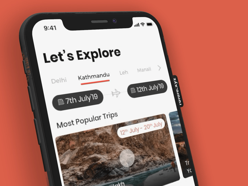 Traveller App Concept adobe xd app app design ios app travel travel app travelling app uidesign uiux visual design