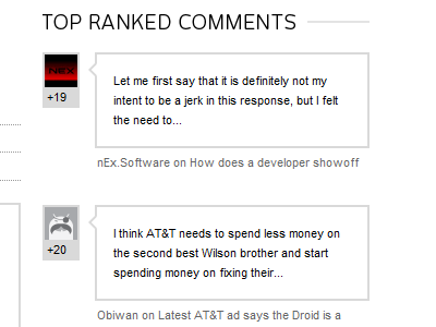 Android and Me - top ranked comments android android and me comments google mobile rank rating