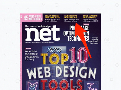 The Cover invision magazine cover netmag sketch