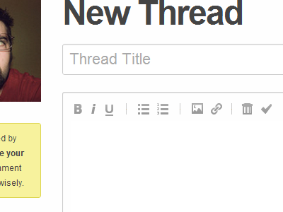 New Thread Editor 2 android and me textarea thread