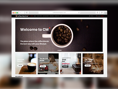 Coffee Machine Plus | Website Design