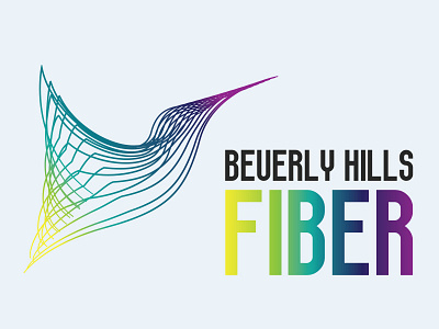 Beverly Hills Fiber | Logo Design beverly design fiber it logo services