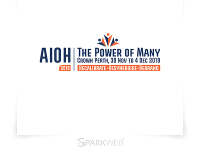 AIOH - Logo Design branding design event logo logo logo design power logo rebrand sparkweb typography