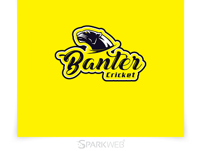 Banter - Logo Design banter branding cricket cricket logo design illustration logo logo design pantera pantera logo sparkweb typography vector