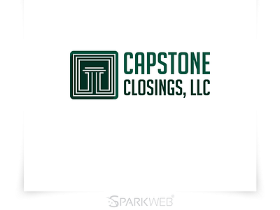 Capstone Closings - Logo Design branding capstone logo design llc logo logo logo design sparkweb typography vector