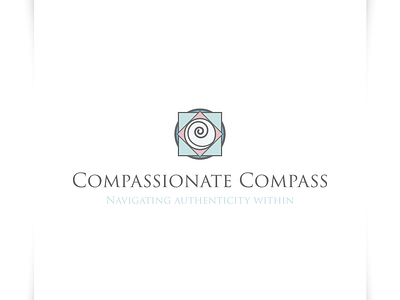 Compassionate Compass - Logo Design authentic logo branding compass logo design icon illustration logo logo design navigate logo navigation logo sparkweb typography vector