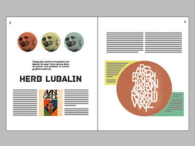 Layout Herb Lubalin circle franck graphic design graphic design magazine layout magazine the graphic design ranger