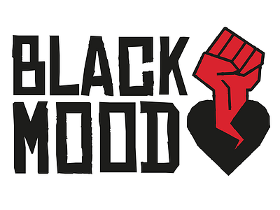 Black Mood black dark fist heart logo mood newspaper