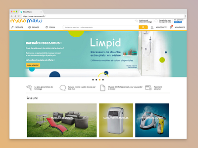 ManoMano's homepage redesign e commerce homepage
