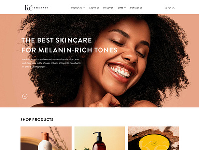 Ke Therapy; Visual Identity, Packaging and Website design homepage interface landing page ottawa ui uiux ux