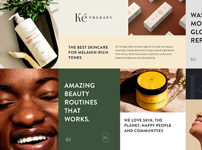 Ke Therapy; Visual Identity, Packaging and Website landing page