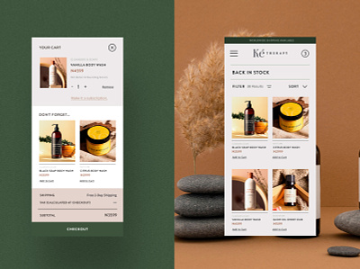 Ke Therapy; Visual Identity, Packaging and Website local brand mobile design responsive