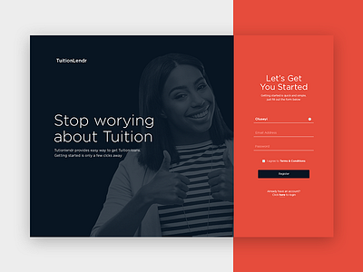 TuitionLendr Login UI