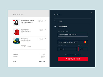 Credit Card Checkout appdesign card dailyui designinspiration digitaldesign interaction payment checkout ui userinterface