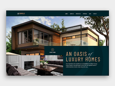 Cavalli Homepage apartment header inspiration lagos landing page luxury minimal real estate ui uidesign ux website