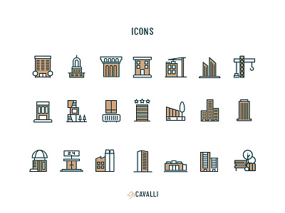 Icons For Cavalli brand brand identity branding creative graphic design icon illustration logo minimal vector