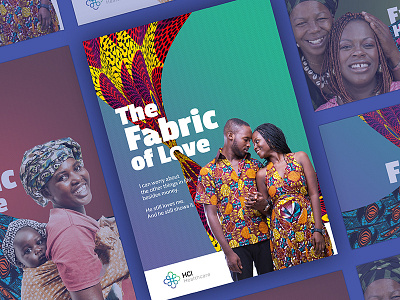 Fabric of Life; Campaign for HCI Heathcare advertisement campaign concept digital gradient healthcare insurance lagos marketing poster print social