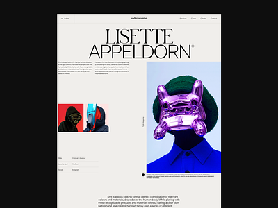 Underpromise Visual Collective • Online Art Magazine – Part (1) art coenen design digital experience ingmar mask photography ui underpromise ux