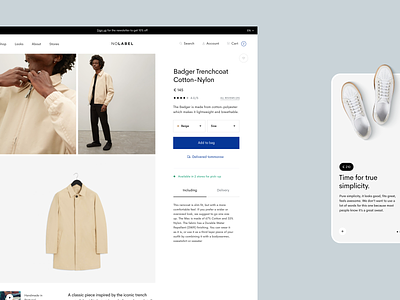 Minimalistic Menswear from Amsterdam – Ecommerce°02 amsterdam clothing coenen commerce design digital e-commerce ecommerce ingmar minimal ui